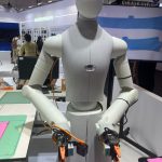 Humanoid robot demonstrating edge AI for physical real-world interaction