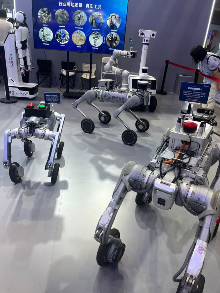 Multi‑legged industrial robots for on‑site inspection, real industry deployment of embodied AI